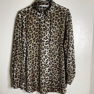Zara Animal Print Woman Blouse - Size L ( US)